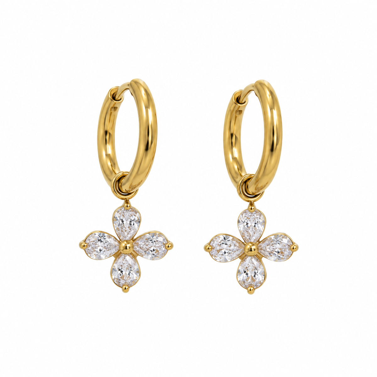 We Are Emte- Posie Hoops in 18K Gold Plated