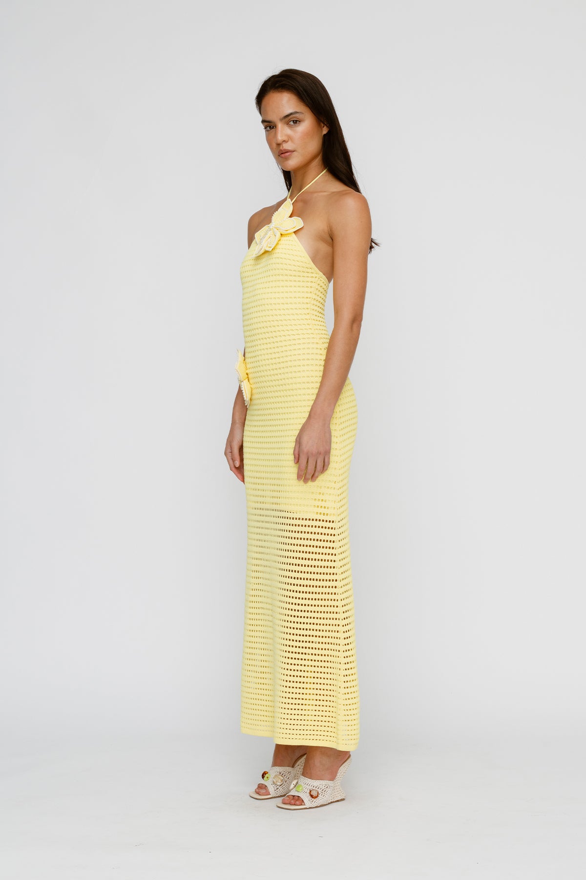 The Wolf Gang - Sevilla Maxi Dress in Lemon