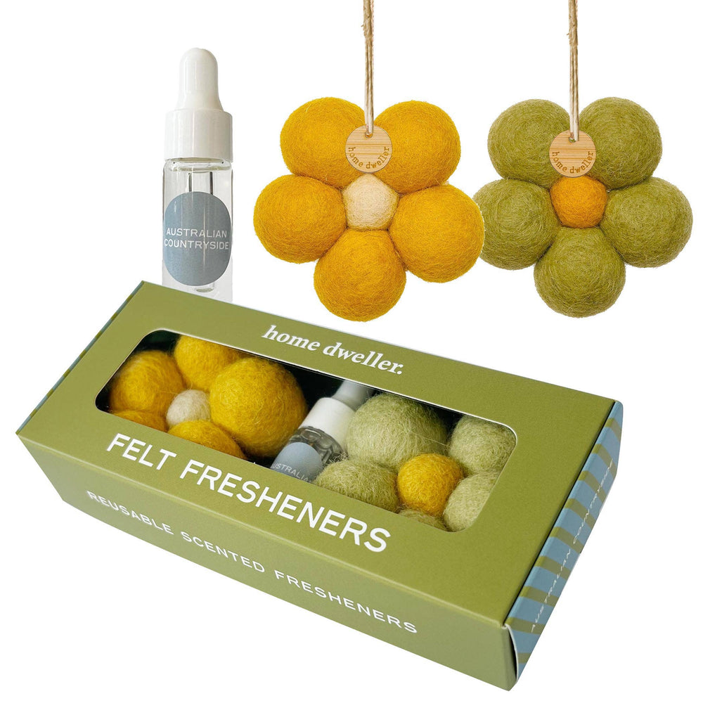 Felt Flower Fresheners - Australian Countryside