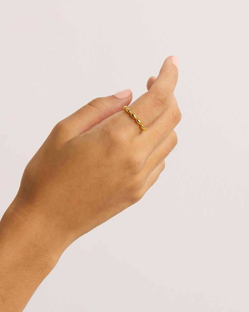 By Charlotte - Protected Path Ring in Gold