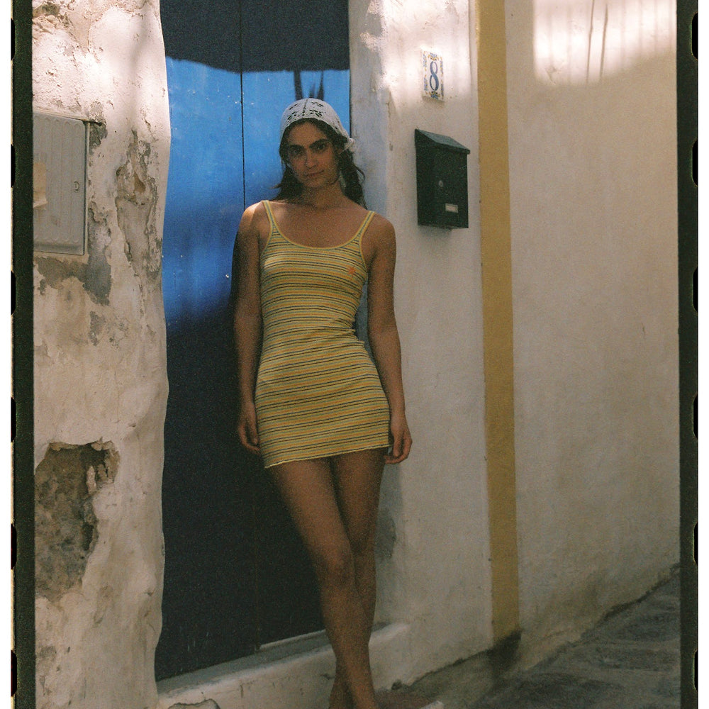 
                      
                        Ciao Ciao Vacation - Lemon Striper Mini Dress
                      
                    