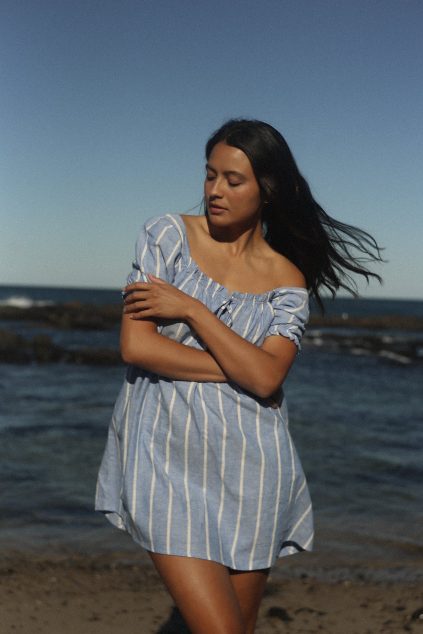 Bare Road - Ava Dress in Sailor Stripe Hemp