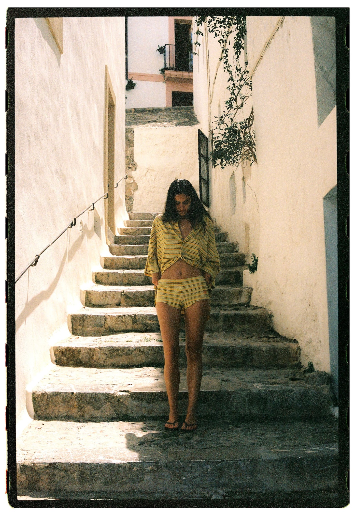 Ciao Ciao Vacation - Lemon Striper Hot Pant
