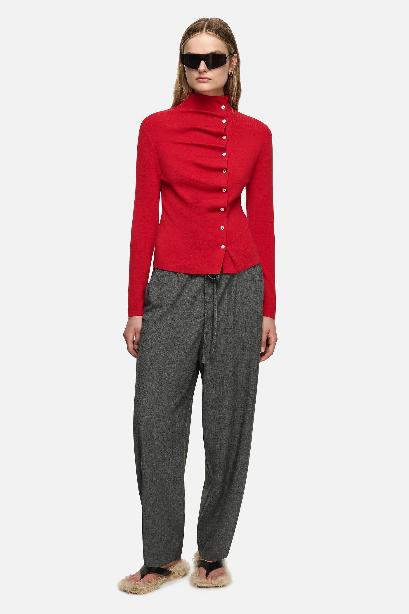 Blanca - Ellidy Cardigan in Red