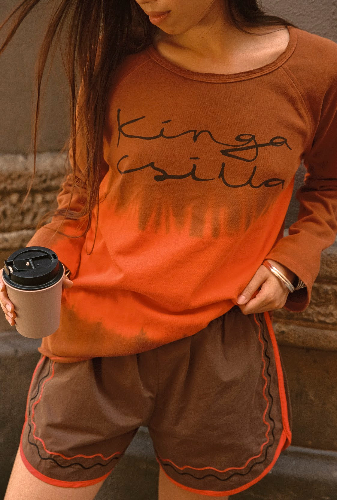 Kinga Csilla - Fire Raw Long Sleeve Tee