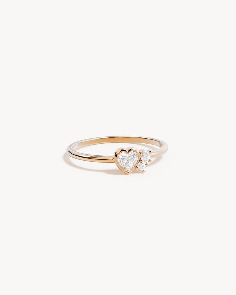 By Charlotte - Dream Lover Heart Ring in Gold