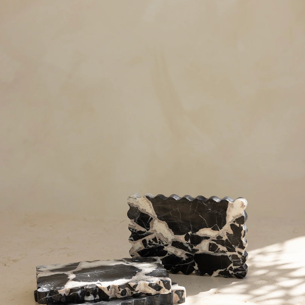 By West - Wave Tray in Noir Grand Antique
