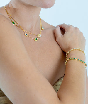 
            
                Load image into Gallery viewer, We Are Emte- Sara Necklace in Gold
            
        