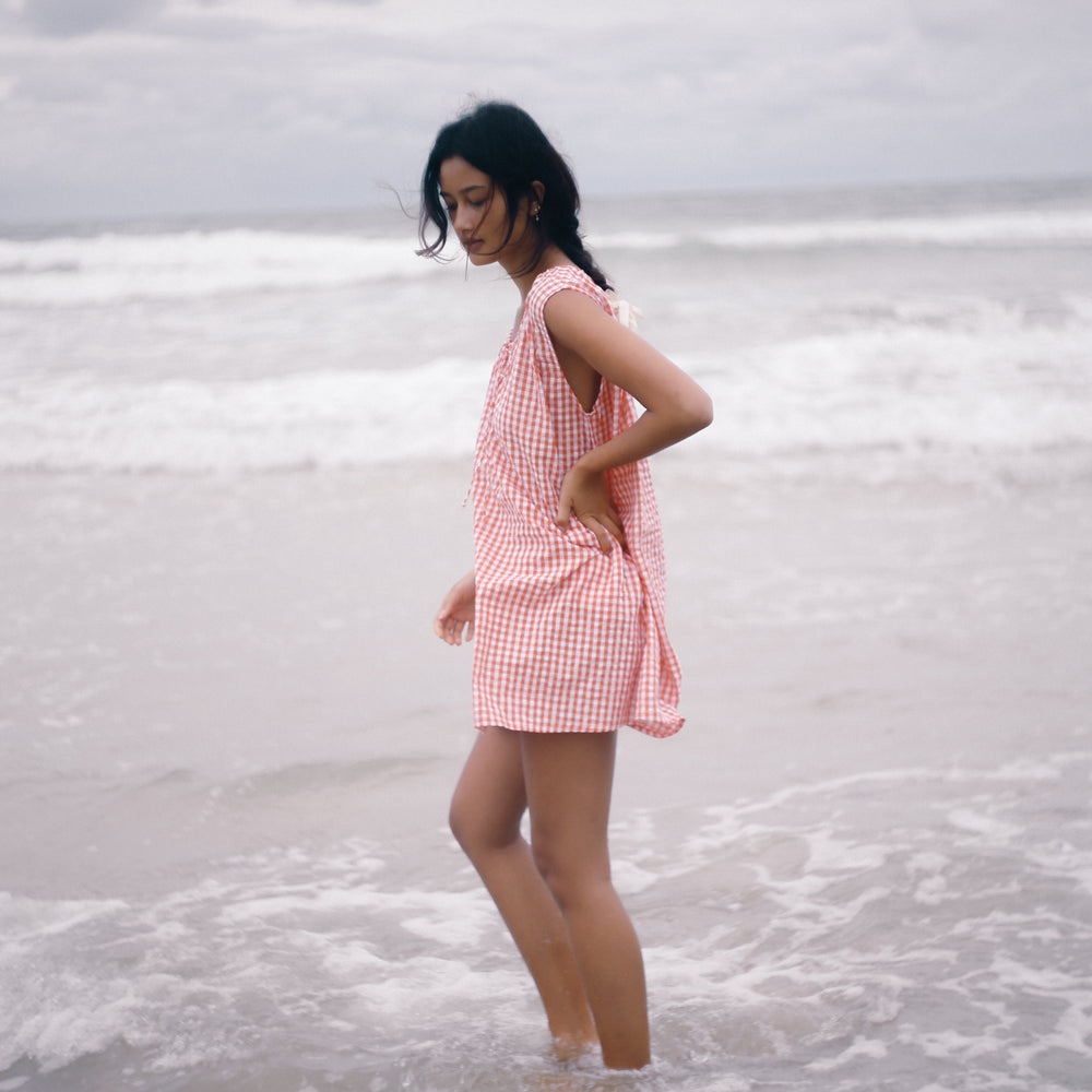 Bare Road - Luna Shift Dress in Starburst Gingham