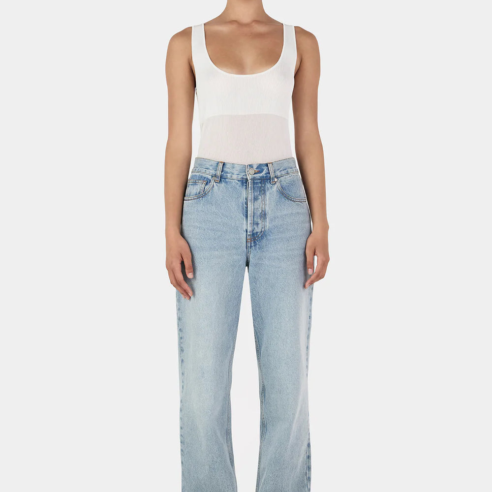 Hansen and Gretel - Ryan Straight Leg Jean in Classic Blue