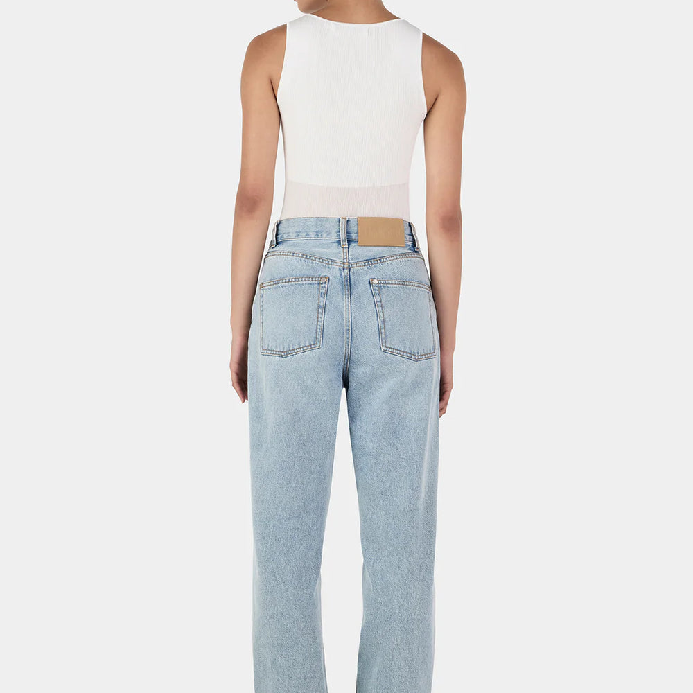 
                      
                        Hansen and Gretel - Ryan Straight Leg Jean in Classic Blue
                      
                    