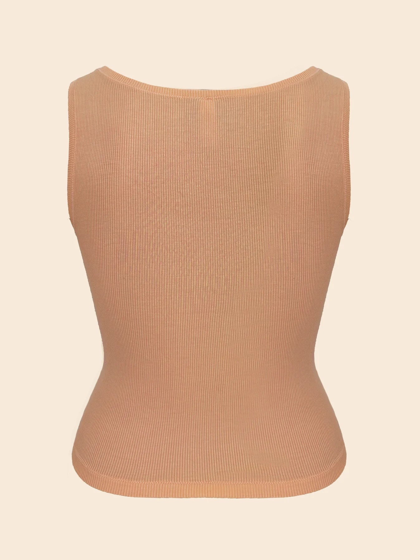 Jaymes - Comfort Tank in Ribbed Caramel