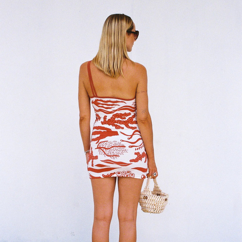 Lottie Hall - Coral Sports Dress in Red