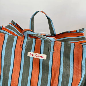Dos Ombré - Bengali Bag | Olive + Orange Stripe