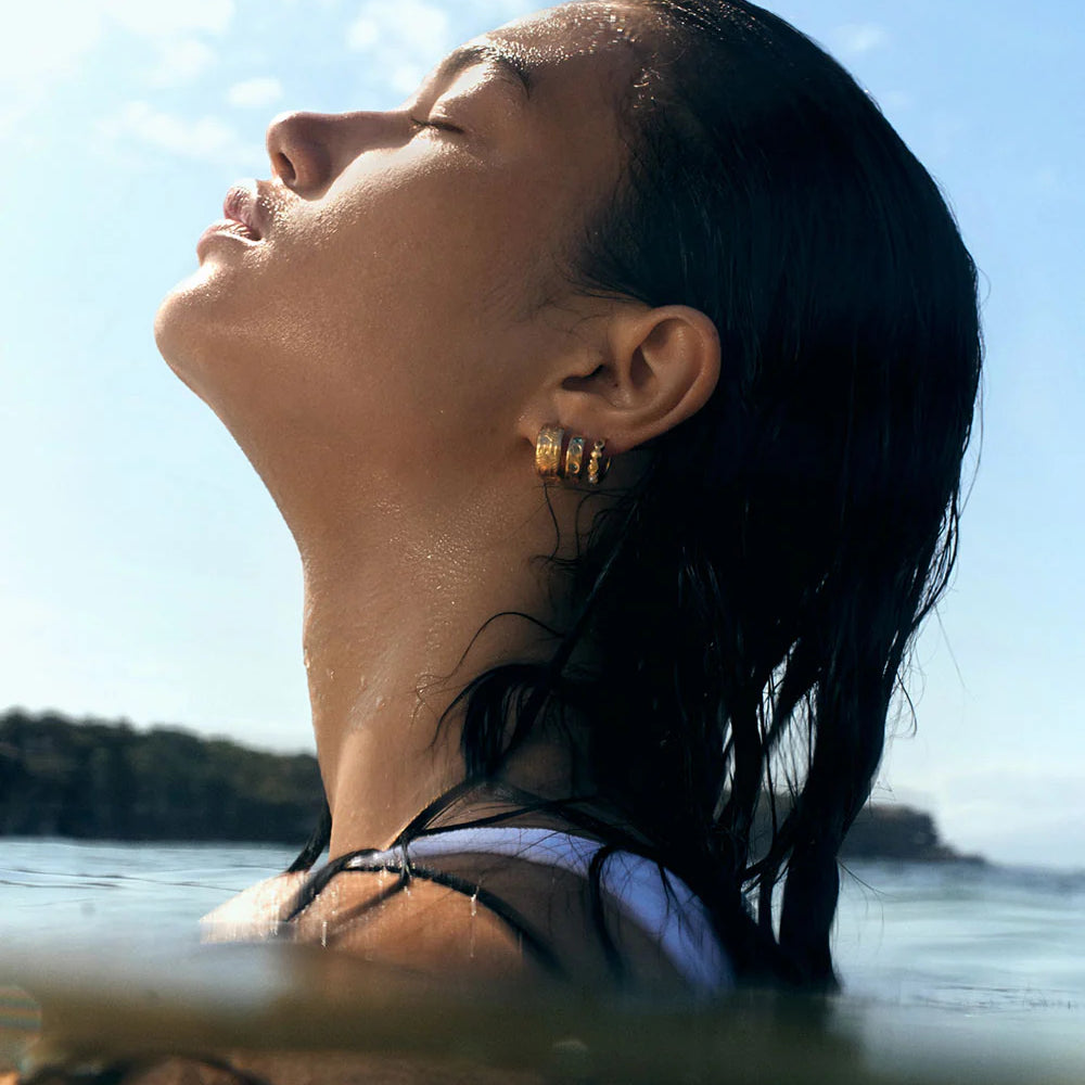 Kirstin Ash - Shoreside Hoops in Gold