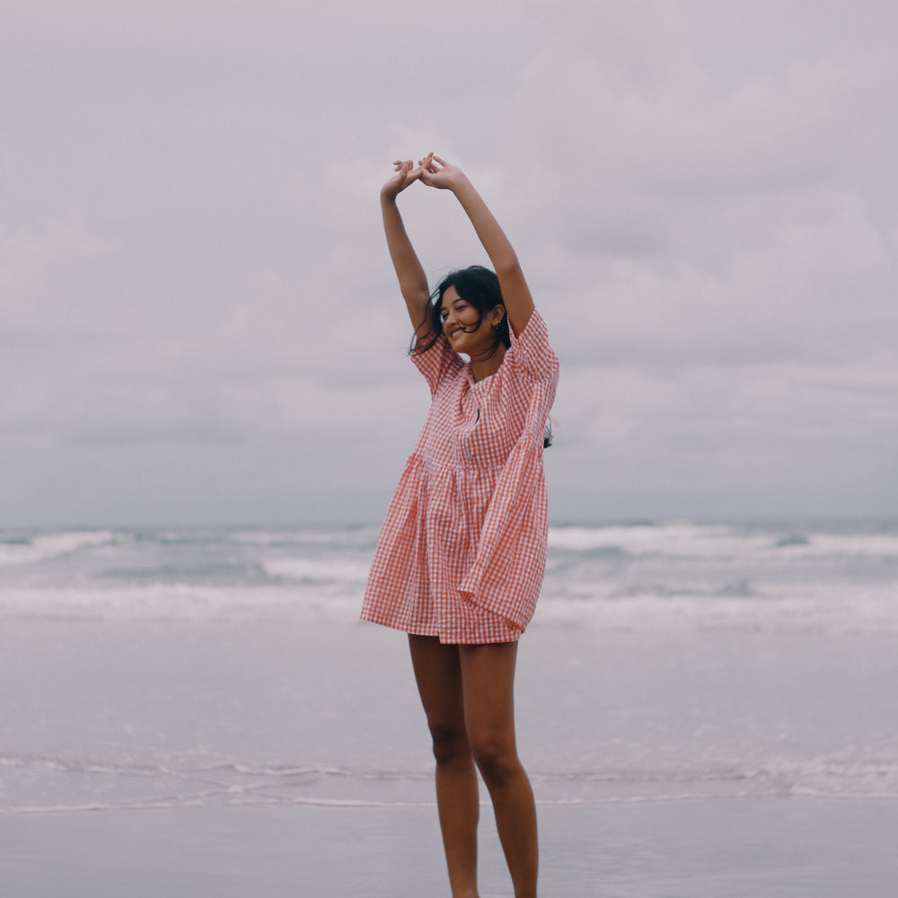 
                      
                        Bare Road - Darcey Dress in Starburst Gingham
                      
                    