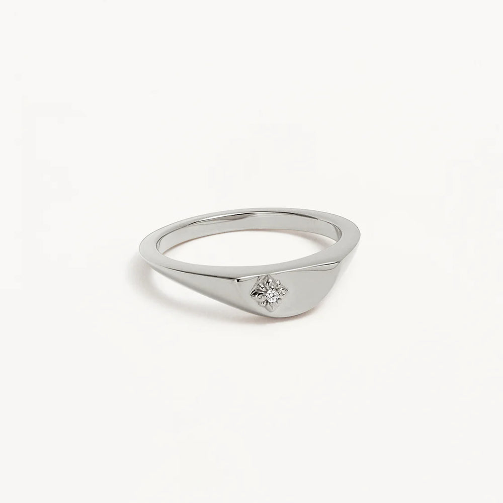 By Charlotte - Lotus Ring in Silver