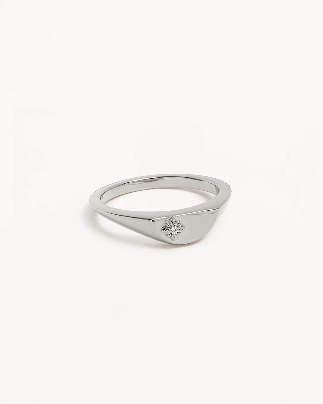 By Charlotte - Lotus Ring in Silver