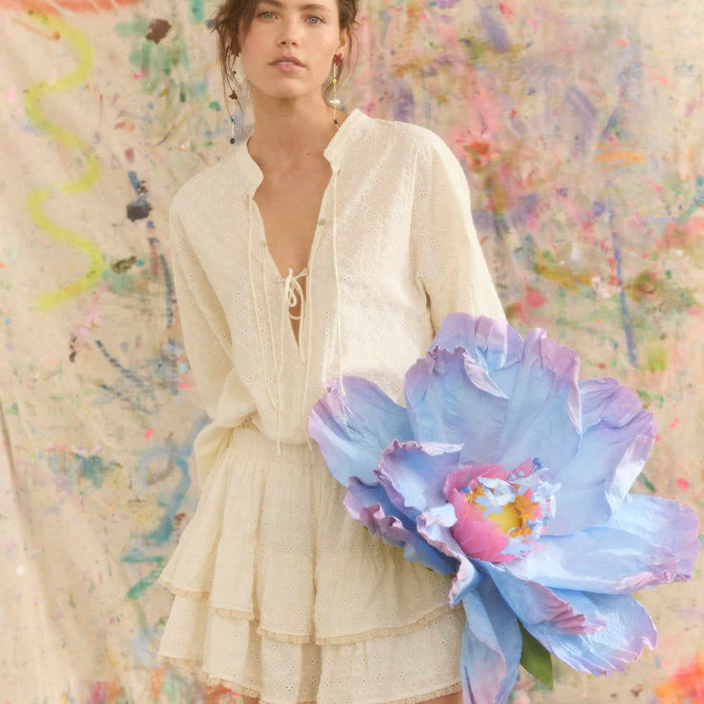 
                      
                        Kinga Csilla - Kaya Anglaise Alba Blouse
                      
                    