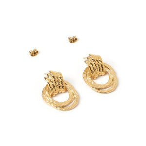 
            
                Load image into Gallery viewer, Arms of Eve - Effie Gold Earrings
            
        