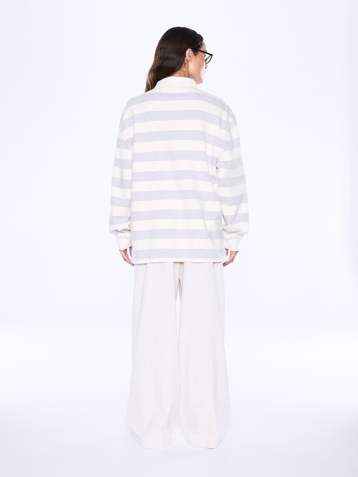 Ena Pelly - Mel Panelled Polo in Vintage White