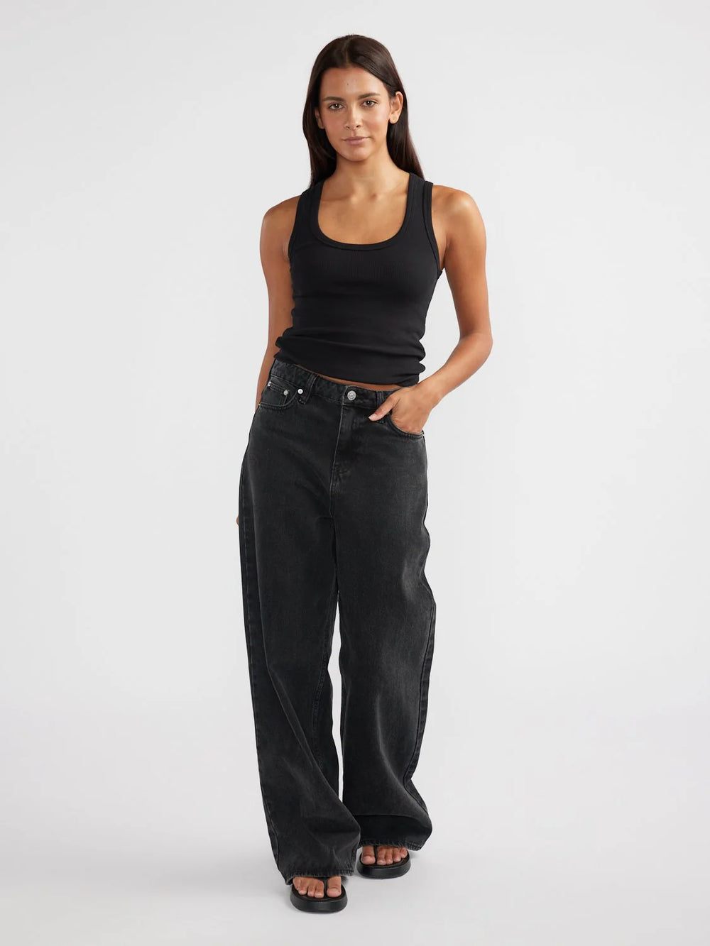 Ena Pelly - Carrie Denim Jean in Black