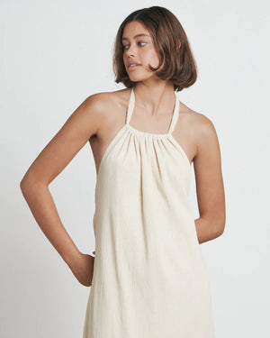 
            
                Load image into Gallery viewer, BARE By Charlie Holiday - The Crinkle Halter Dress
            
        