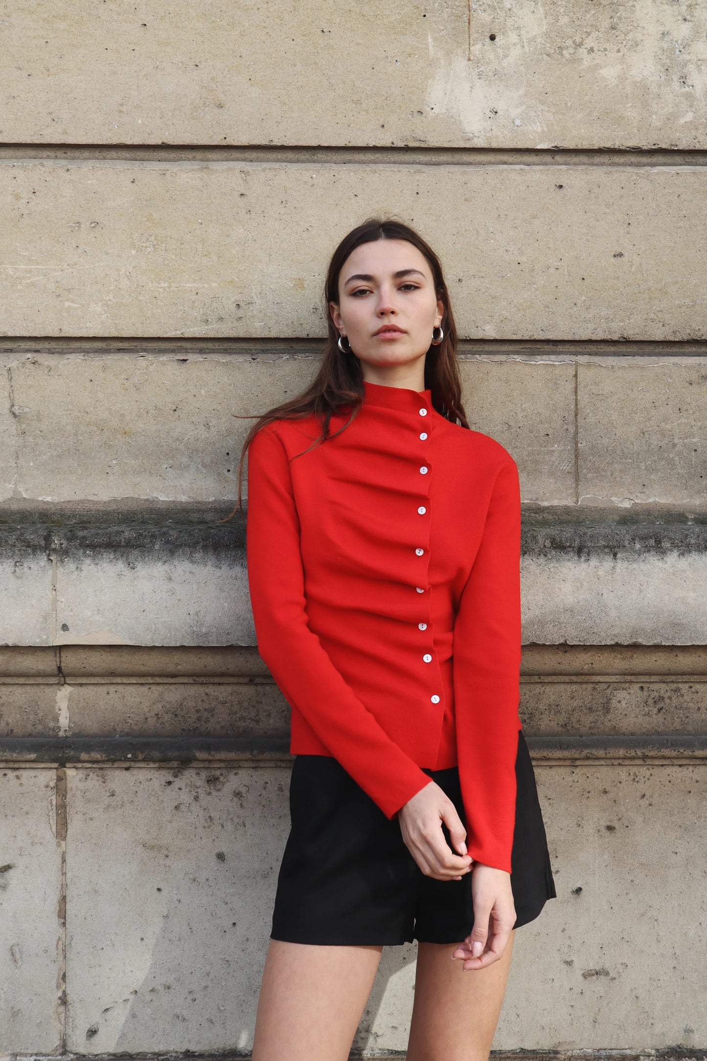 Blanca - Ellidy Cardigan in Red