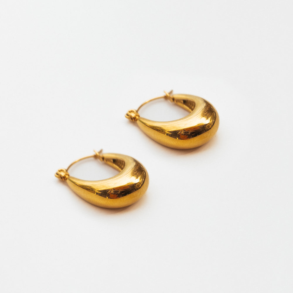 We Are Emte- Ayla Hoop Earrings in Gold Plated