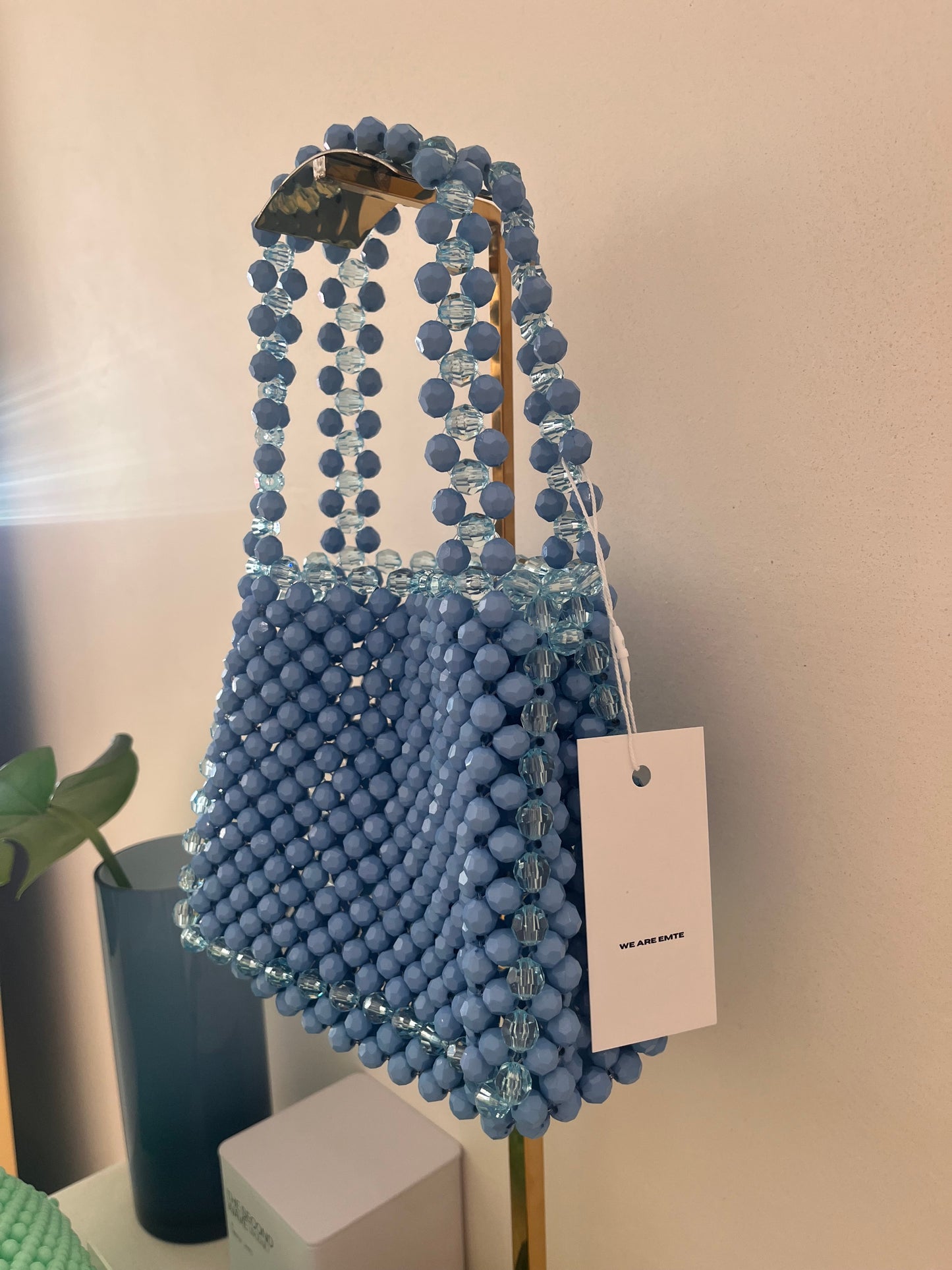 We Are Emte - Lola Beaded Bag in Bubblegum