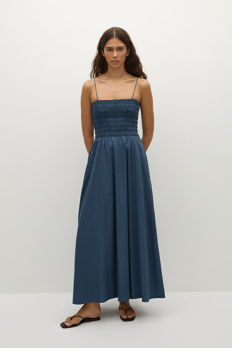 Faithfull The Brand - Anniken Maxi Dress in Vintage Navy
