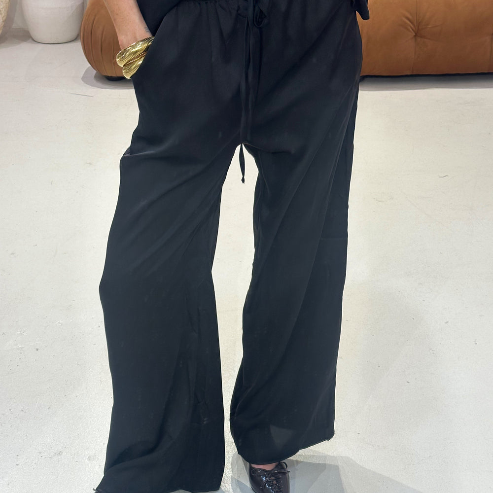 
                      
                        By Frankie -  Vest and Satin Set in Black
                      
                    