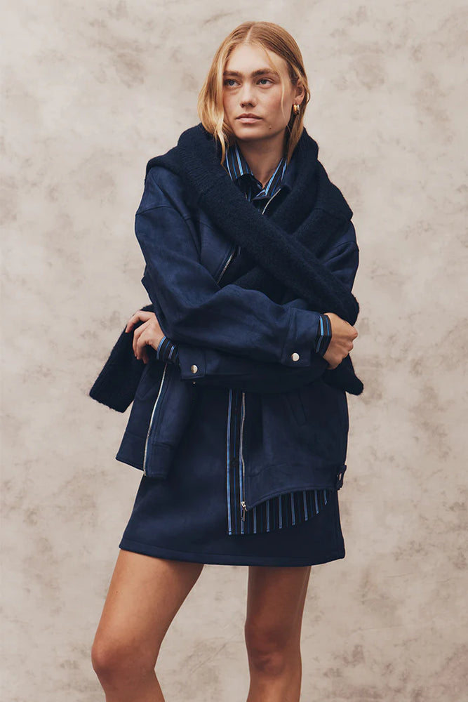 
                      
                        Blanca - Fraser Skirt in Navy
                      
                    