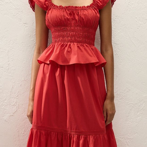 Faithfull The Brand - Janaina Top in Red