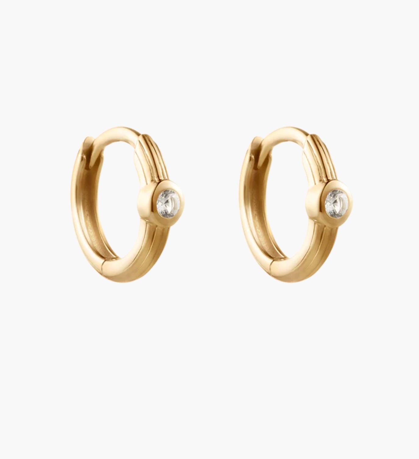 Kirstin Ash - Stillness Topaz Hoops in Gold