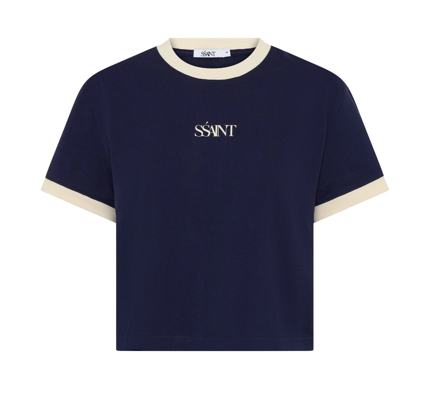 SSAINT - Logo Baby Tee in Navy