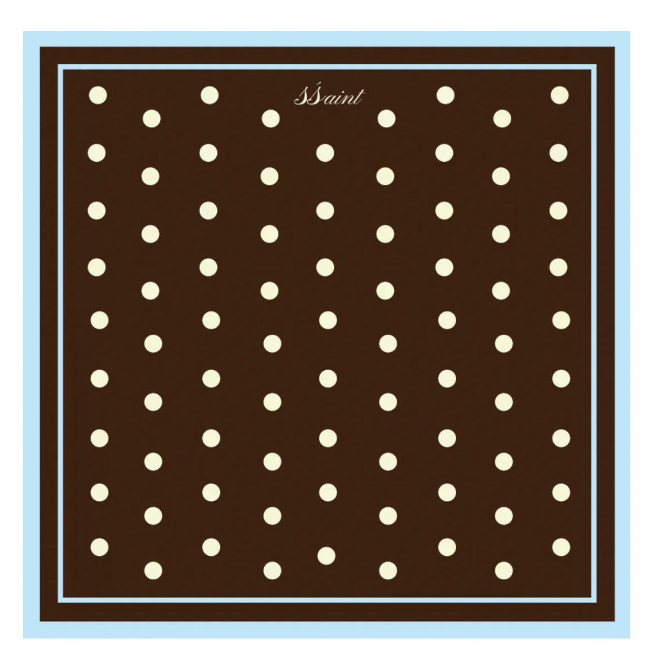 SSAINT - Polka Dot Sarong - Brown + Blue