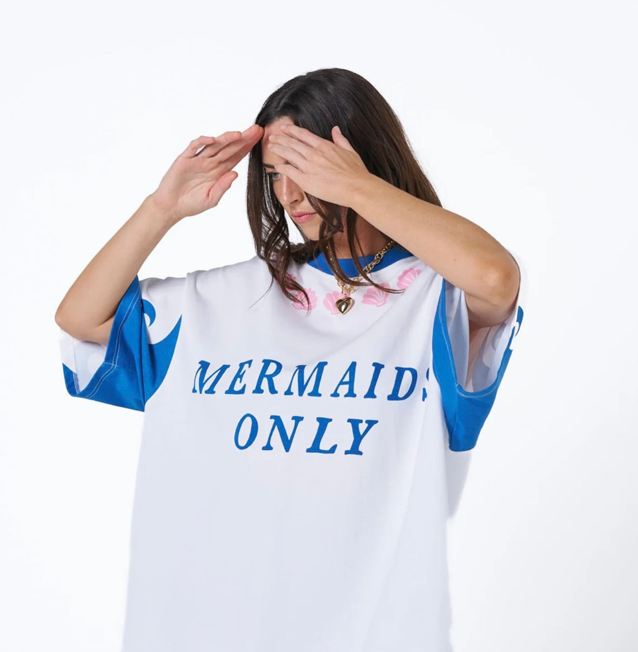 Hibiscus Hotel - Mermaid Only Oversized Tee