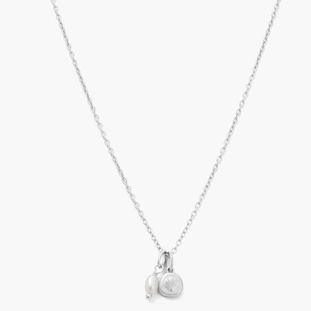 Kirstin Ash - Memoir Pearl Necklace in Silver