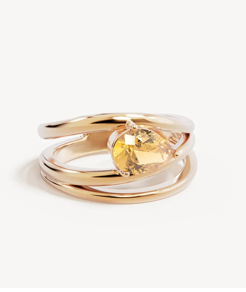 By Charlotte - Joy Of Life Ring in Gold