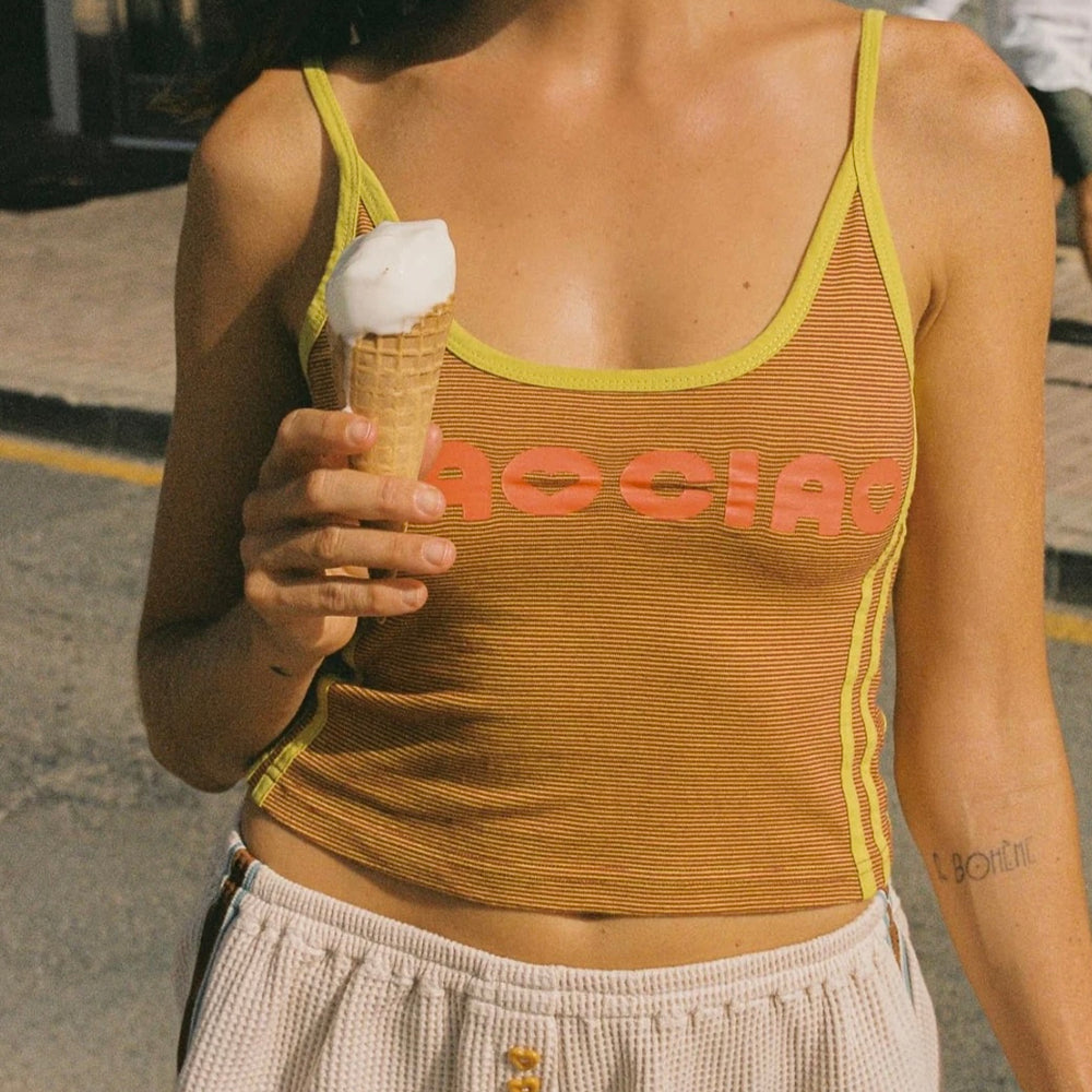 Ciao Ciao Vacation - Alessia Stripe Singlet
