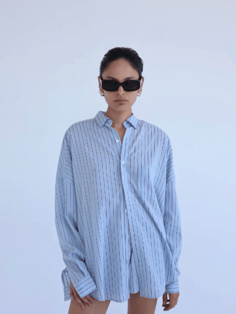 
            
                Load image into Gallery viewer, Blanca - Constantina Shirt in Blue
            
        