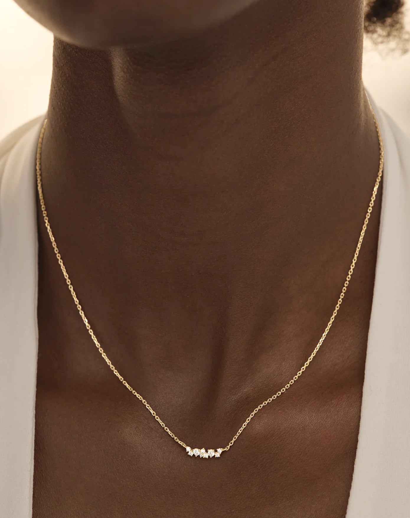 By Charlotte - Crystal Dust Necklace in Gold