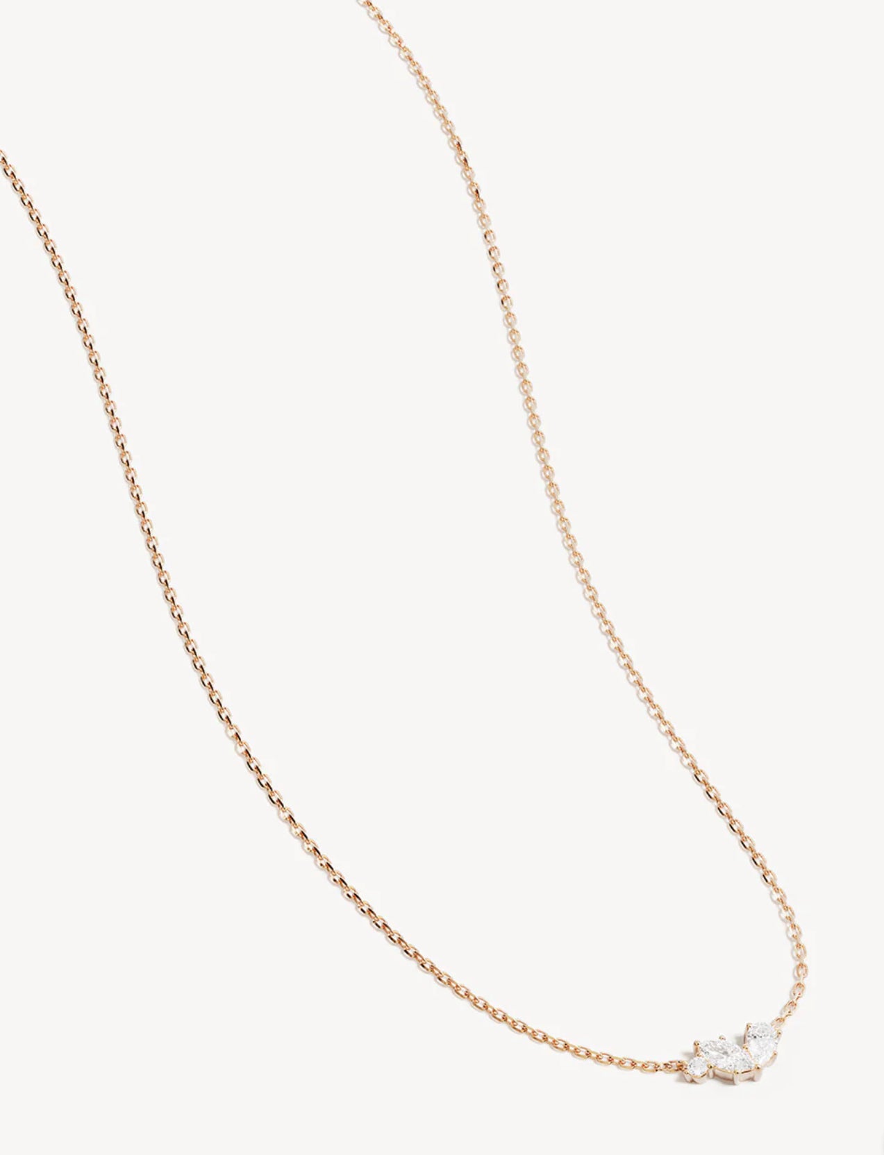 By Charlotte - Crystal Wings Necklace in Gold