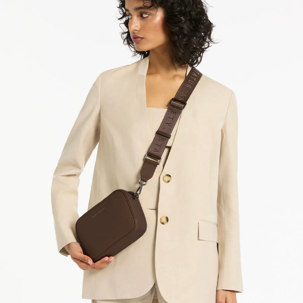 
                      
                        Status Anxiety - Plunder with Webbed Strap in Cocoa
                      
                    