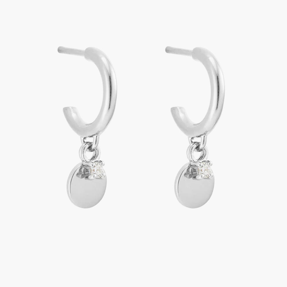 Kirstin Ash - Honour Hoops in Silver