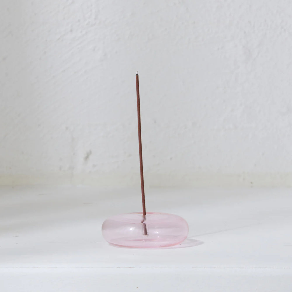 
            
                Load image into Gallery viewer, Gentle Habits - Glass Vessel Incense Holder in Pink
            
        