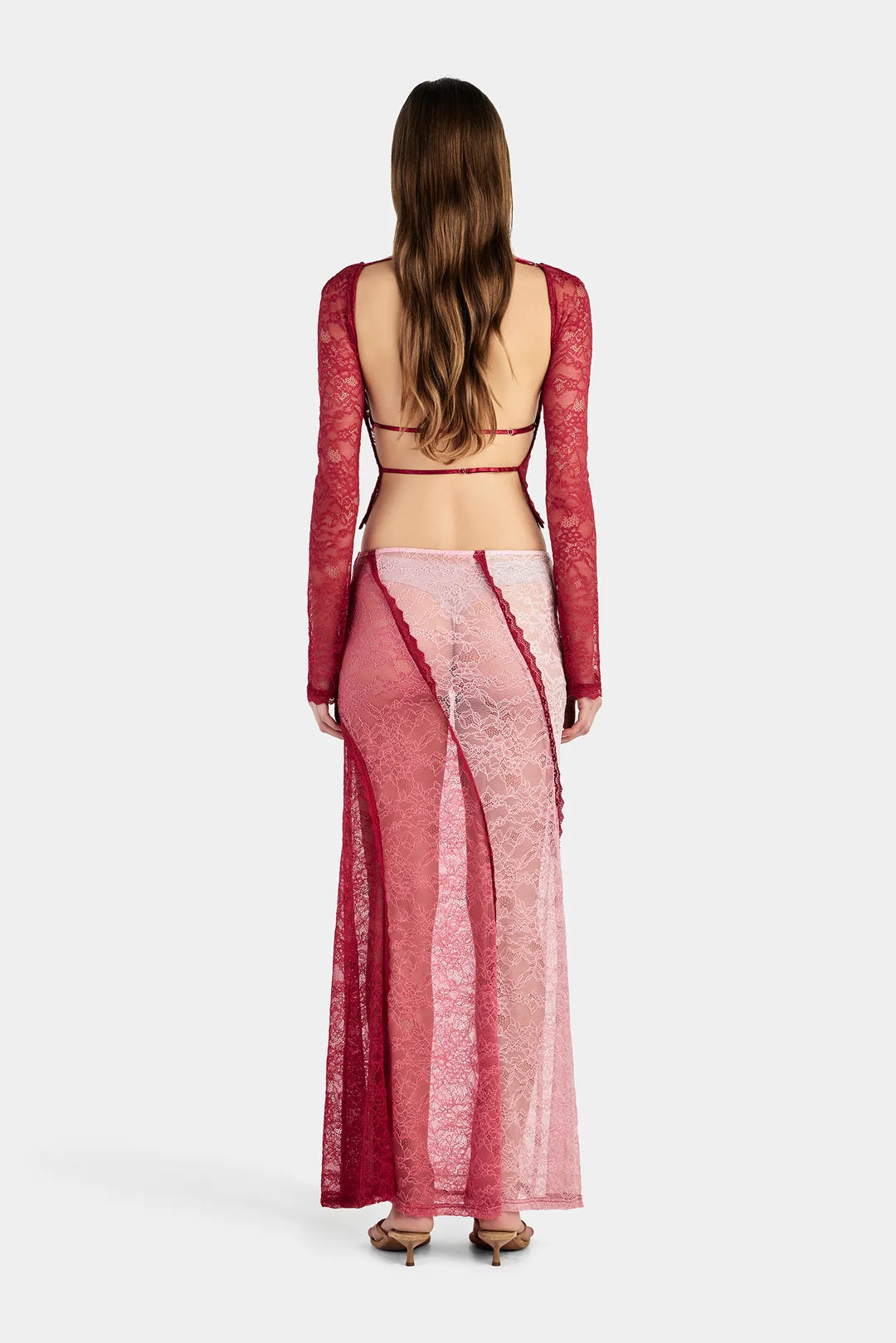 Ownley - Stella Maxi Skirt in Ballet Splice