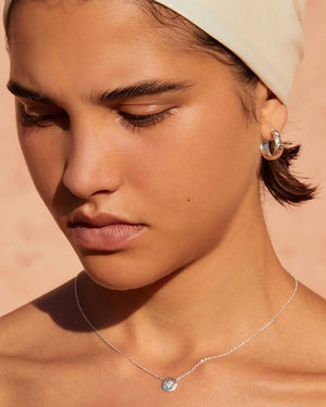Kirstin Ash - Follow The Sun Topaz Necklace in Silver