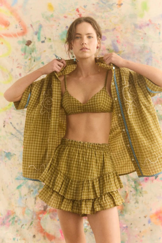 Kinga Csilla - Hulia Check Frill Skort